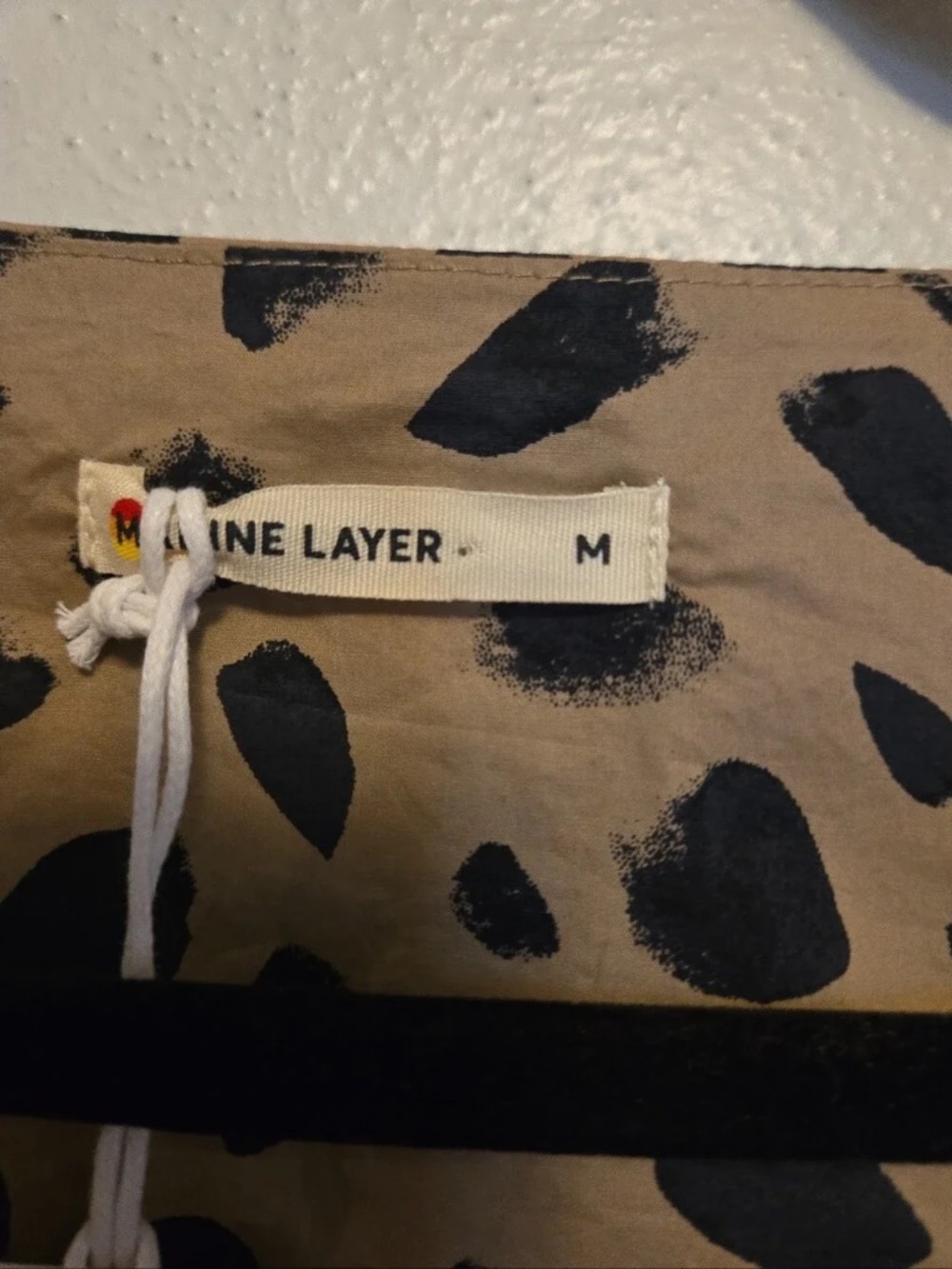 Marine Layer Alani Poplin Maxi Dress Abstract Animal M - Like New - Picture 3 of 4